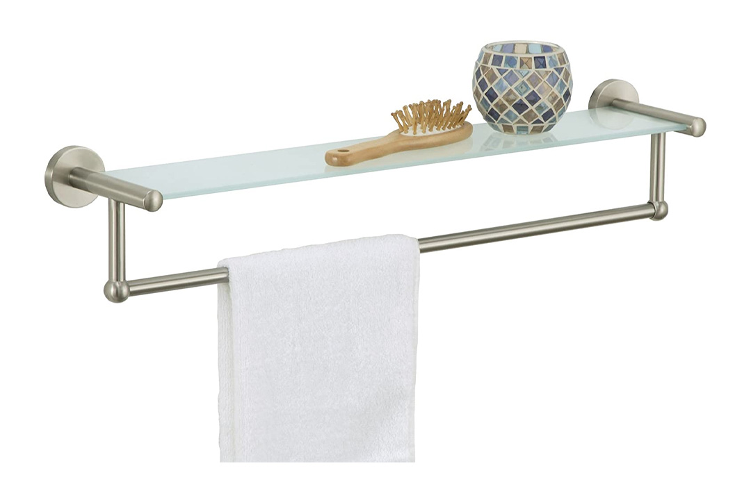 All Satin Nickel Glass Shelf