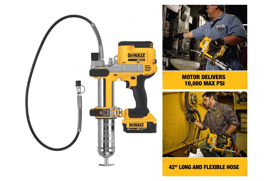 DEWALT DCGG571M1 20-volt MAX Lithium Ion Grease Gun