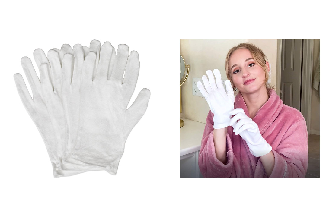 Eurow Cotton Cosmetic Moisturizing Gloves