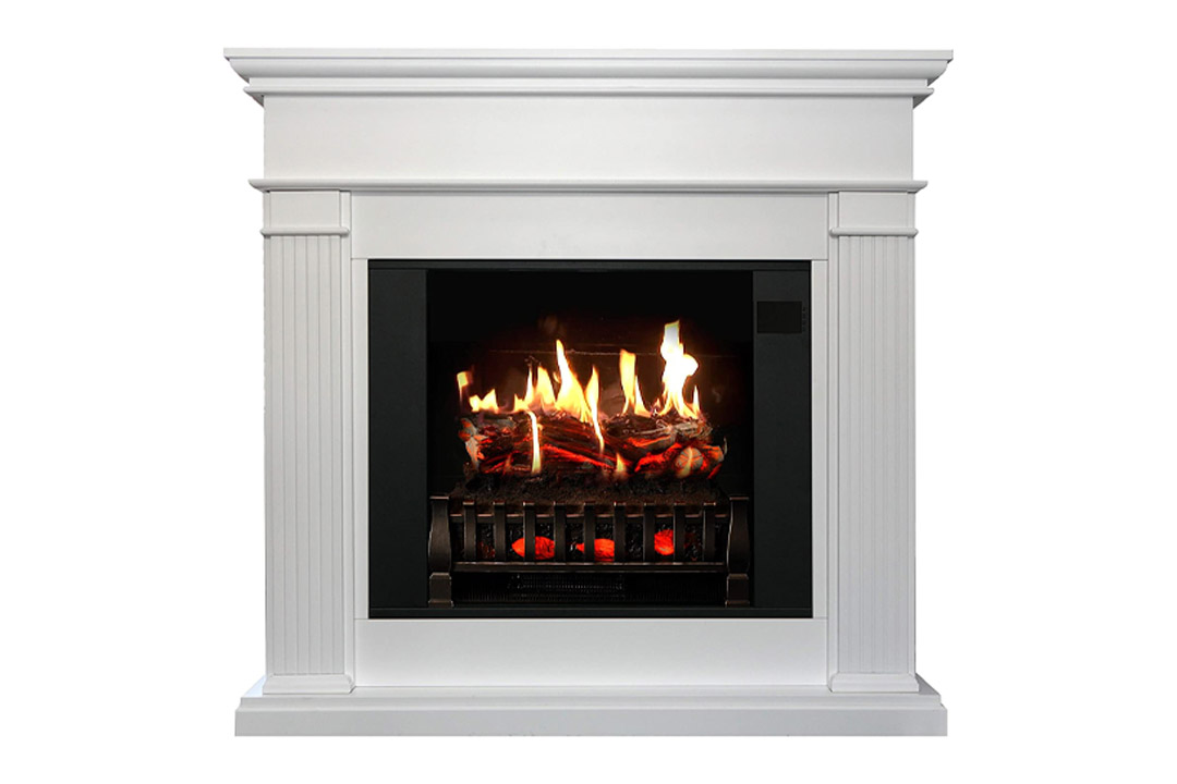 MagikFlame Electric Fireplace and Mantel in Espresso Cherrywood Finish