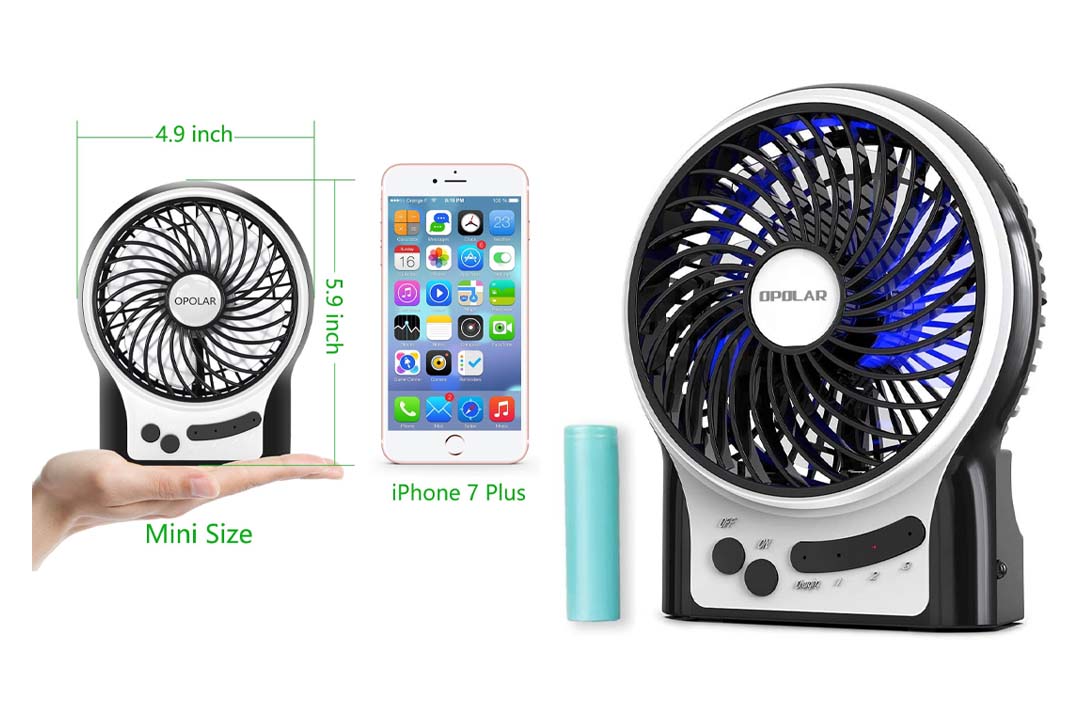 OPOLAR F201 Rechargeable Portable Mini USB fan