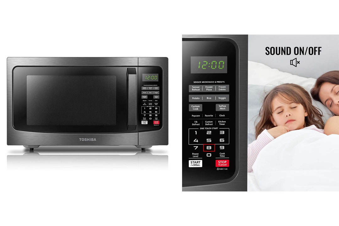 Toshiba EM131A5C-BS Microwave Oven with Smart Sensor