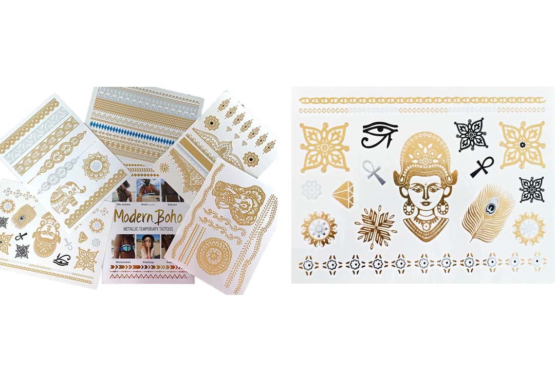 5 Sheets Metallic Tattoos