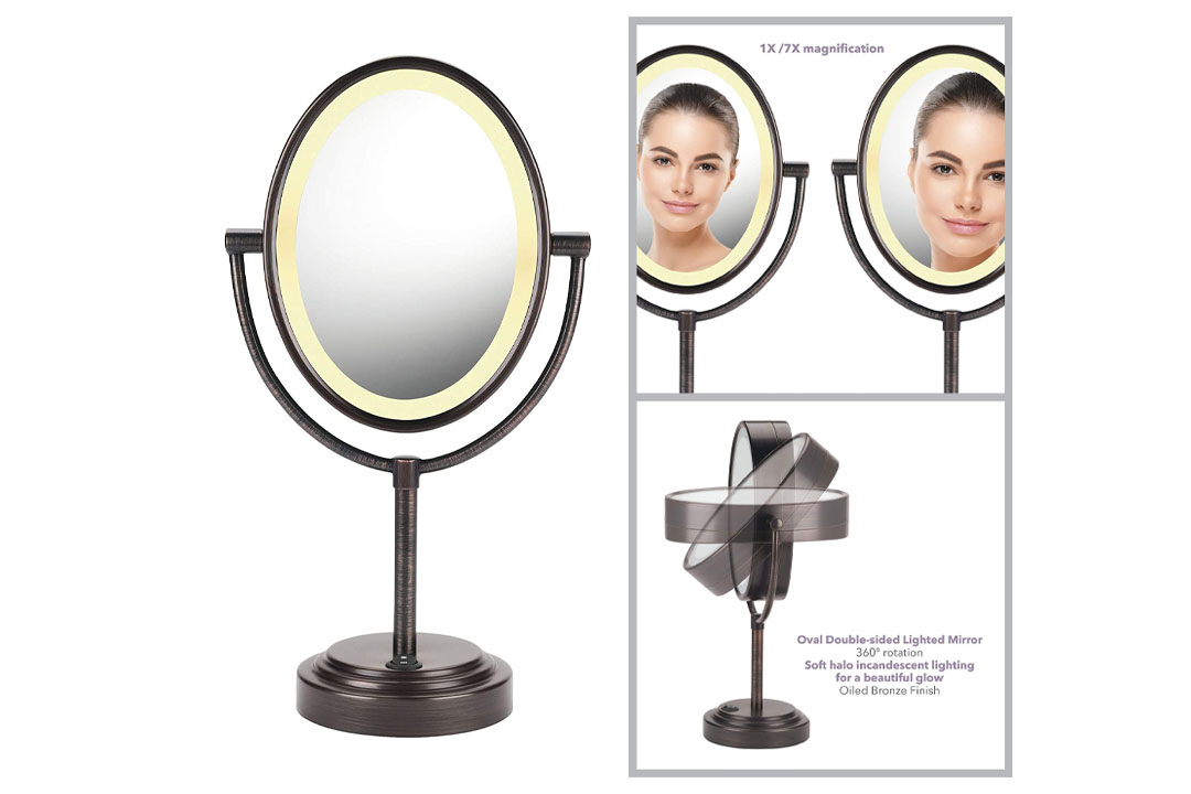 Conair Double-Sided Lighted Makeup Mirror