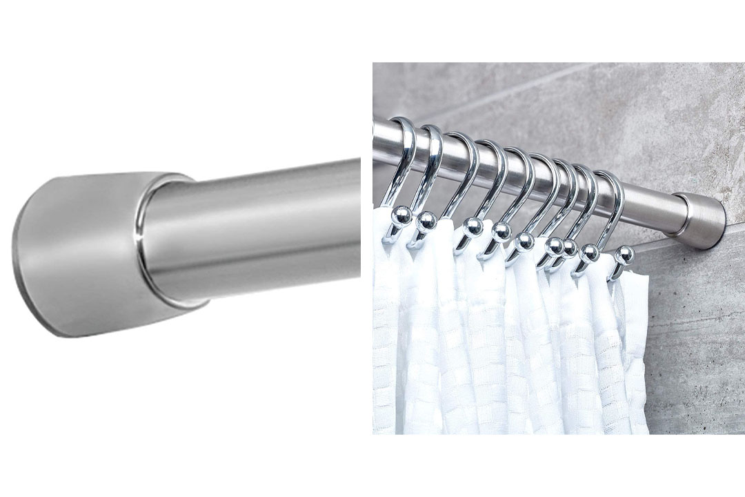InterDesign Forma Constant Tension Bathroom Shower Curtain Rod