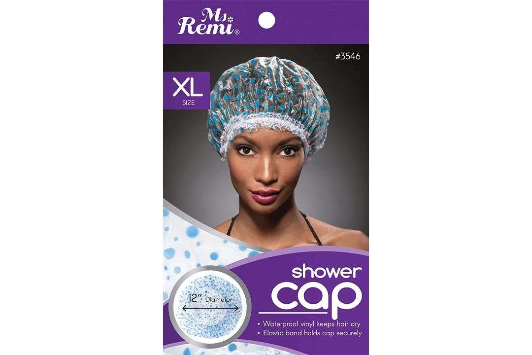 NaRaMax Shower Cap - Blue Dot Pattern