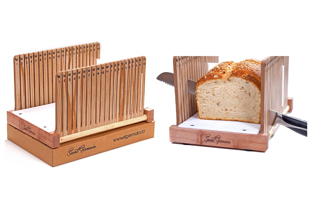 Premium Solid Wood Bread Slicer Board
