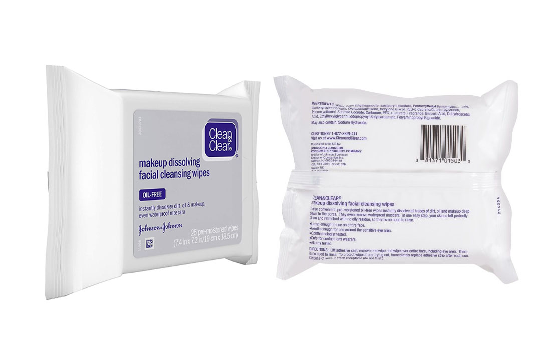 Clean & Clear Makeup Dissolving Facial Cleansing Wipes