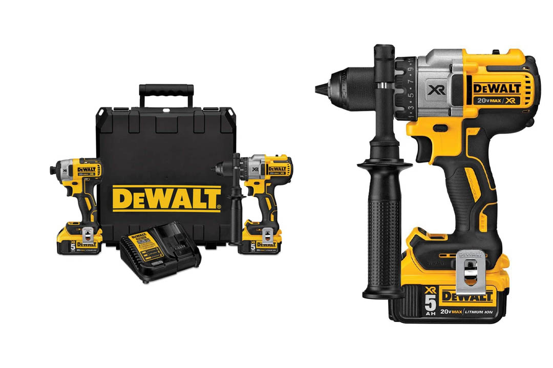 DEWALT DCK299P2 20V MAX XR Lithium Ion Brushless Premium Hammerdrill