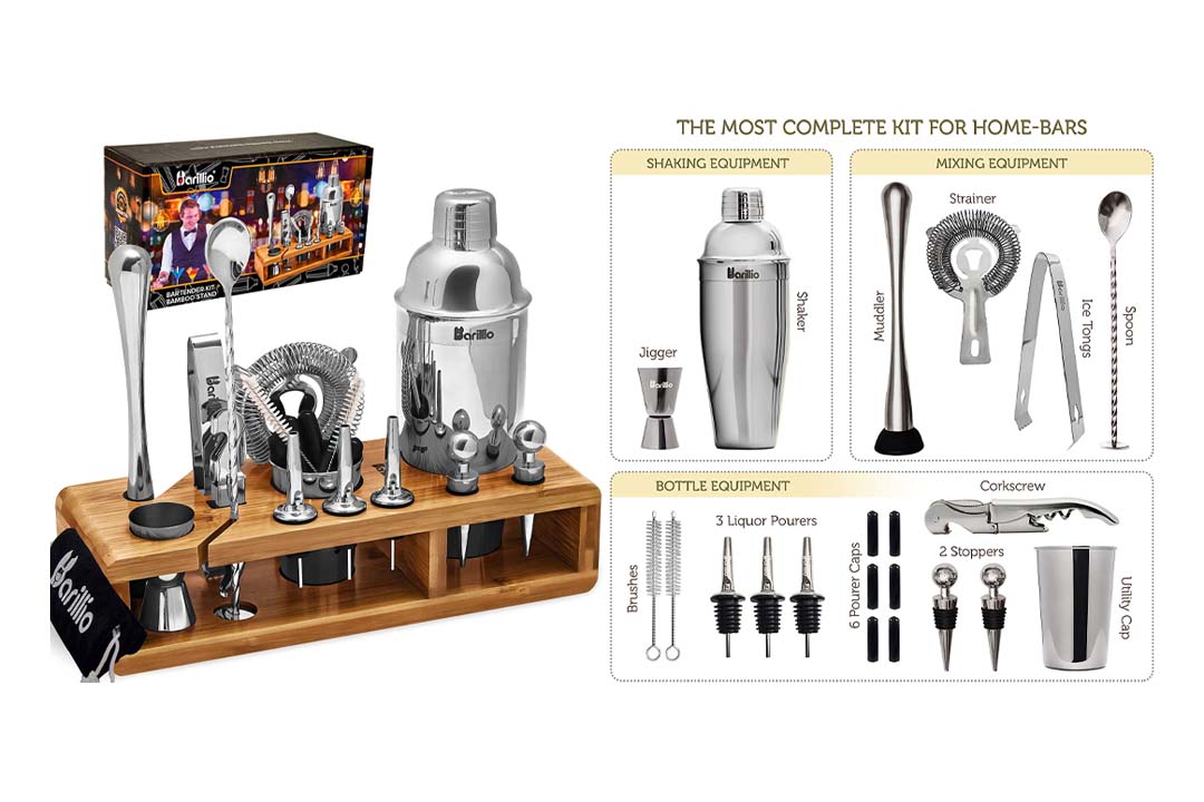 Elite 23-Piece Bartender Kit Cocktail Shaker Set