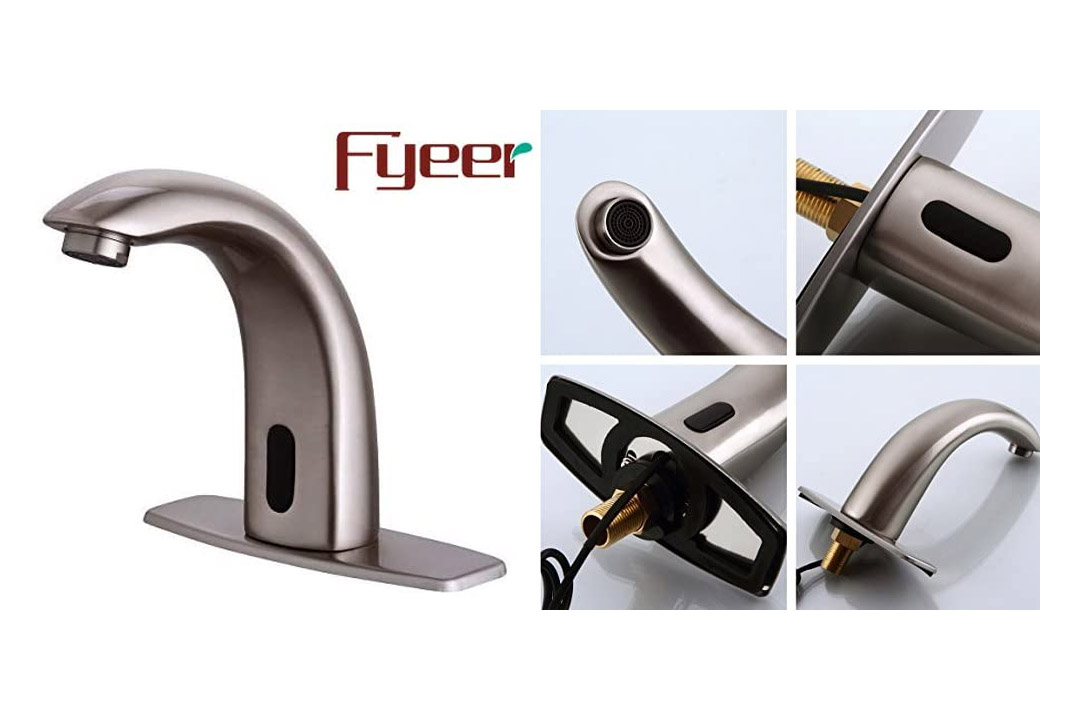 Fyeer Automatic Sensor Touchless Bathroom Sink Faucet