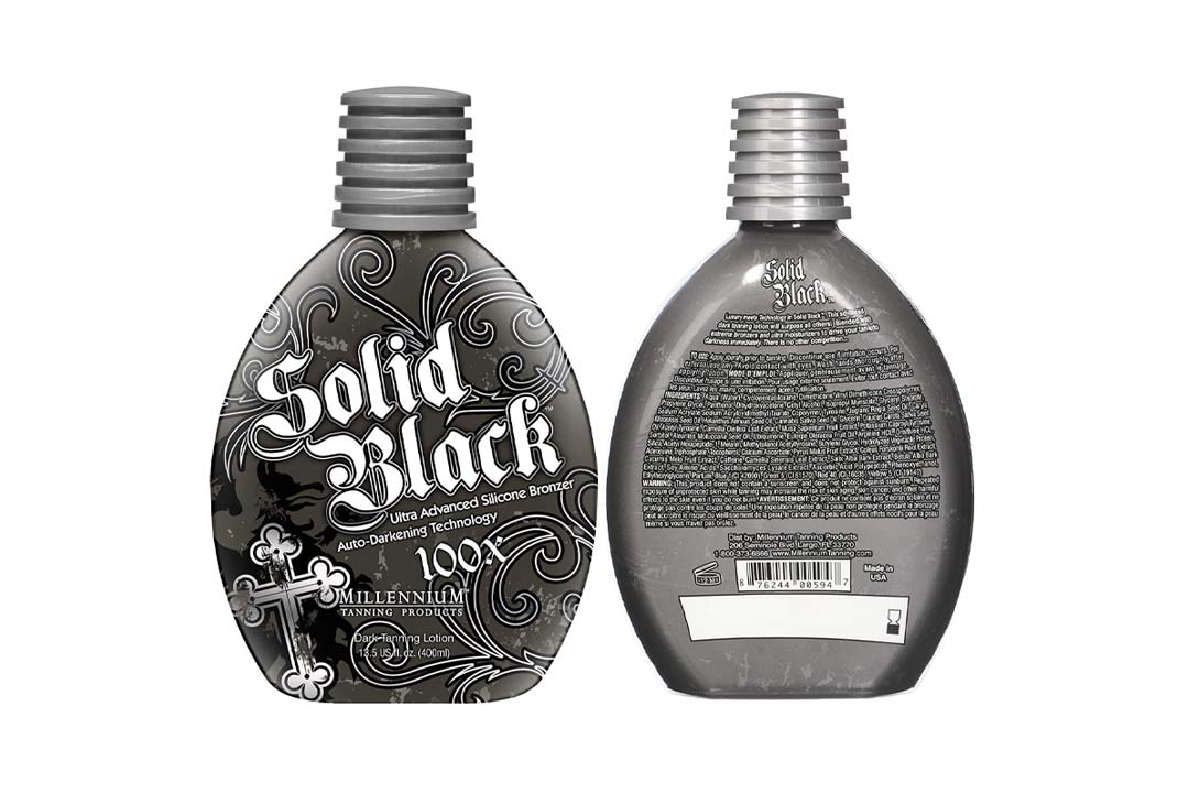 Millenium Tanning New Solid Black Bronzer Tanning Bed Lotion