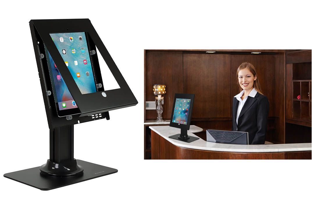 Mount-It! Full Motion iPad Security Stand, Locking Kiosk Tablet Holder