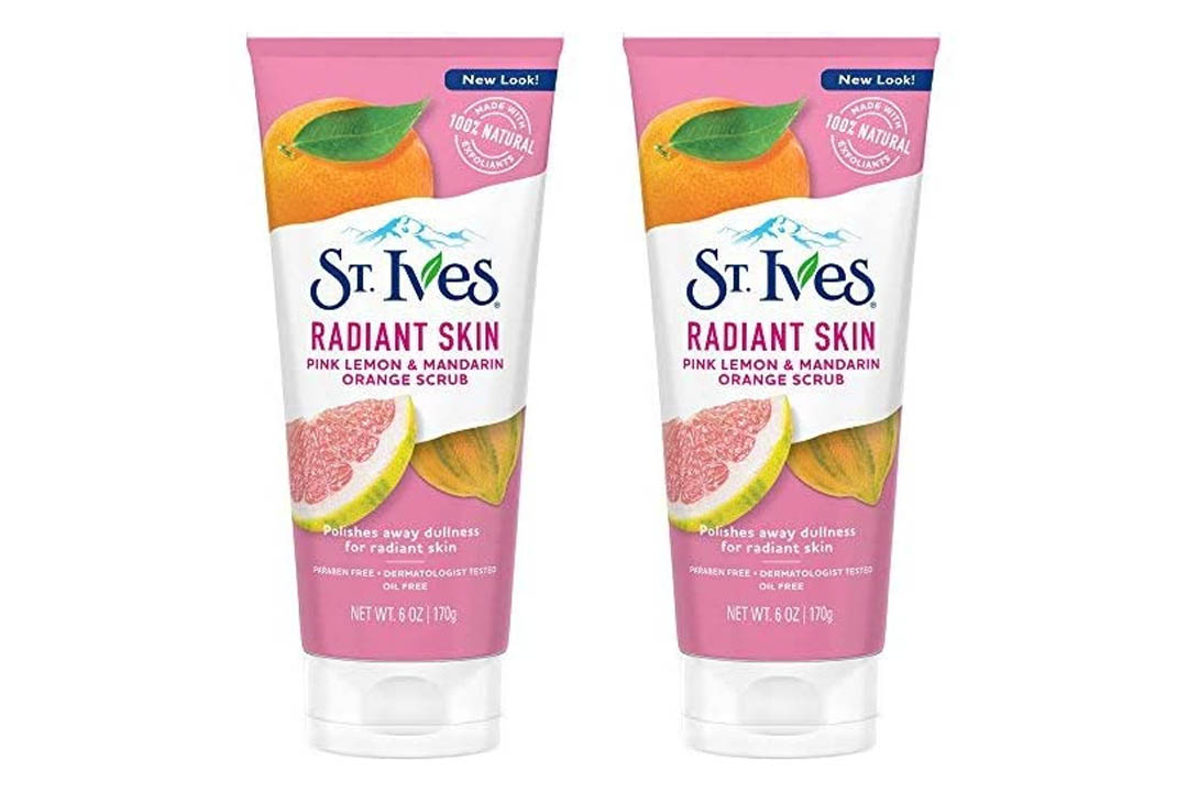 St. Ives Radiant Skin Pink Lemon and Mandarin Orange Face Scrub 6 oz (Pack of 2)