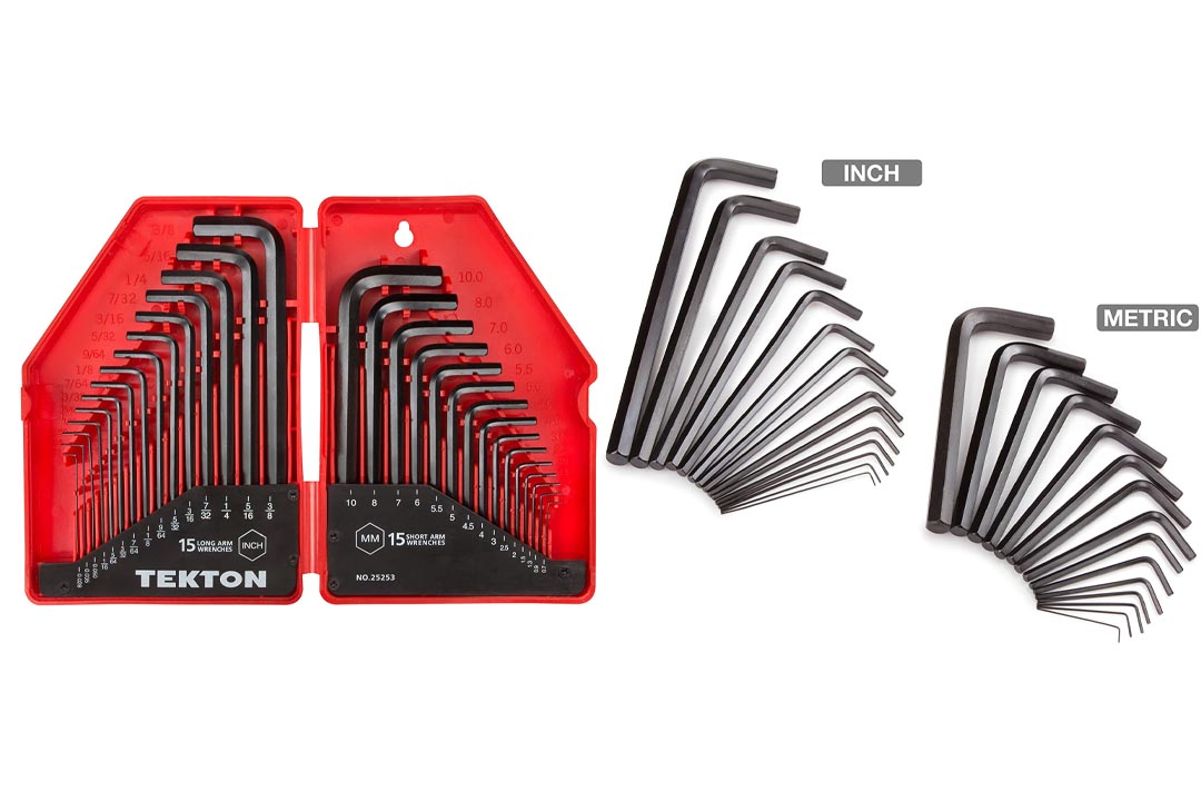 TEKTON 25253 30-pc. Hex Key Wrench Set