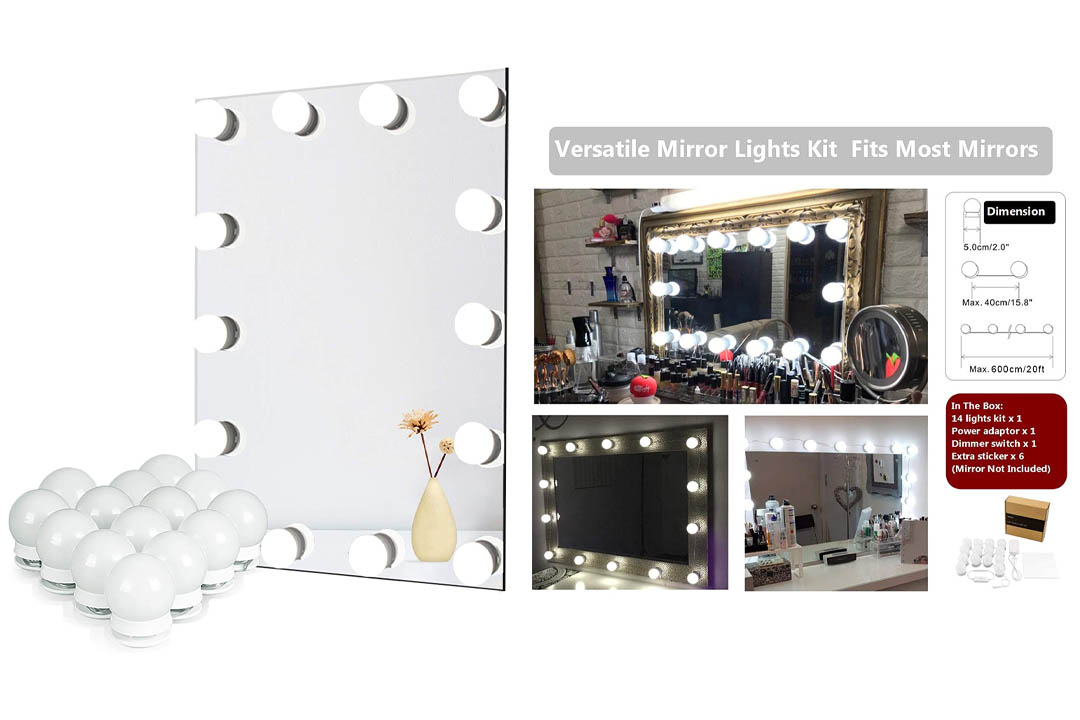 Waneway Hollywood DIY Vanity Lights Strip Kit for Lighted Makeup