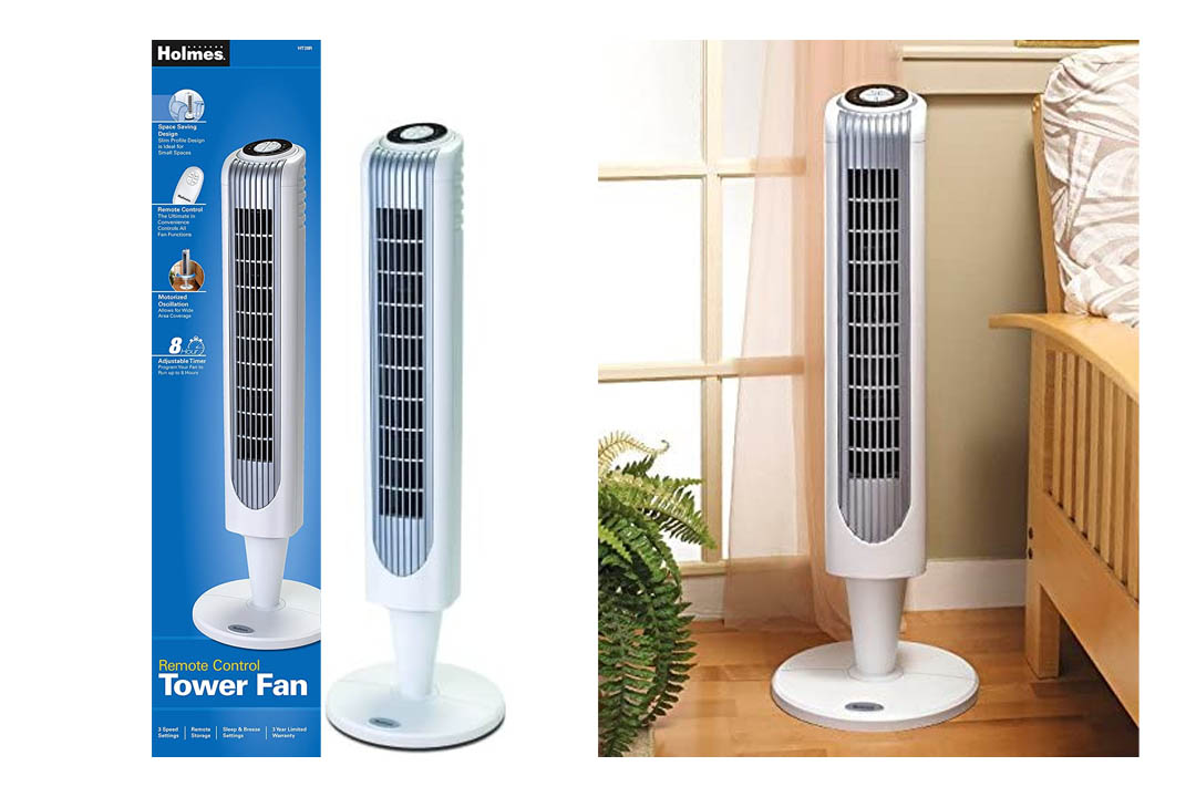 Holmes Oscillating Tower Fan 32 Inch with Remote Control