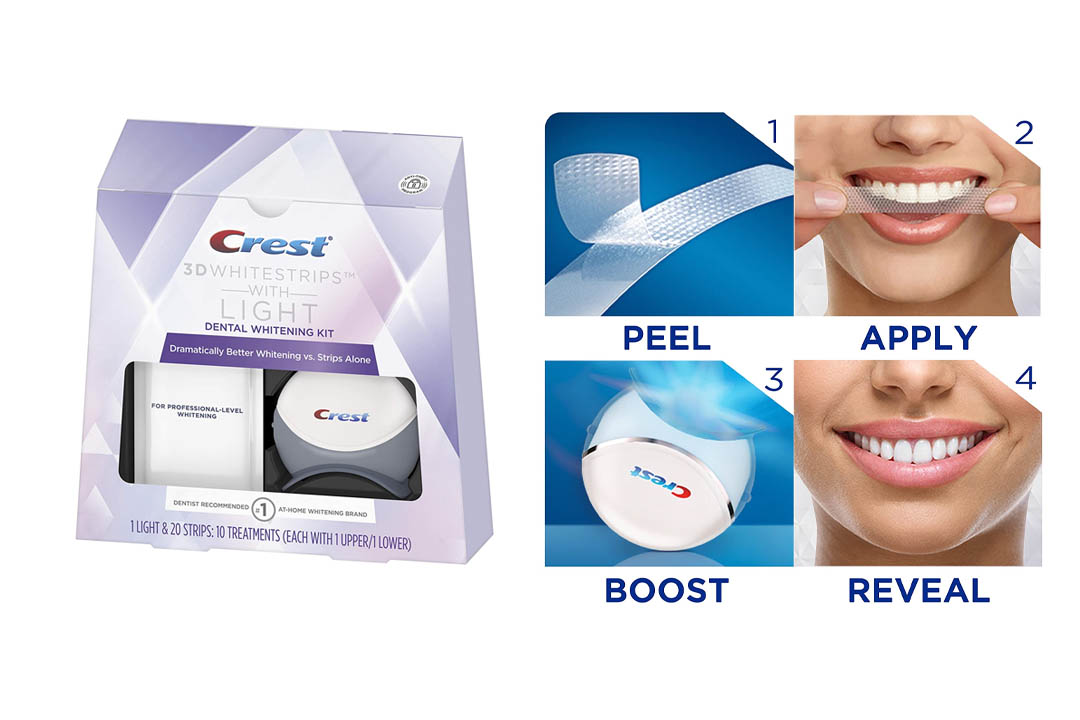 Crest 3D White Whitestrips with Light Teeth Whitening Kit