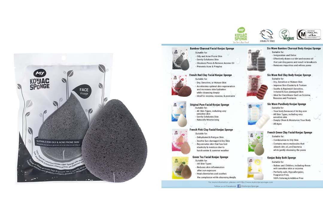 MY Konjac Sponge All Natural Korean Facial Sponge