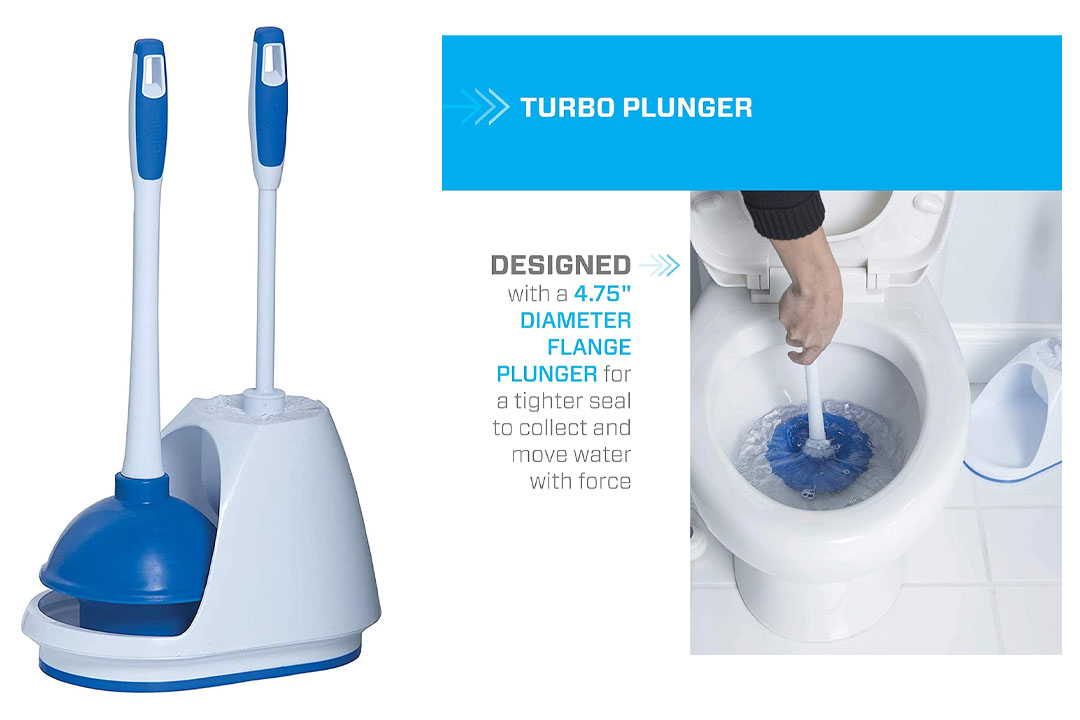 Plunger and Bowl Brush Caddy Set
