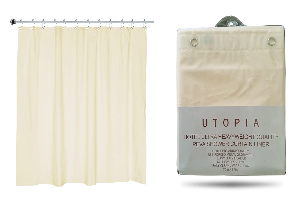 Utopia 100% PEVA Shower Curtain