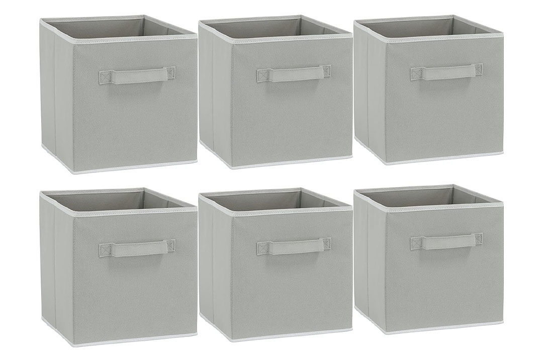 6 Pack - SimpleHouseware Foldable Cube Storage Bin