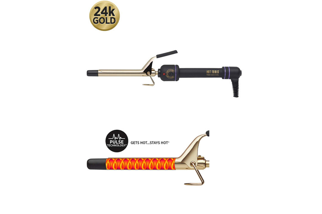 HOT TOOLS Professional 24k Gold Extra-Long Barrel Curling Iron