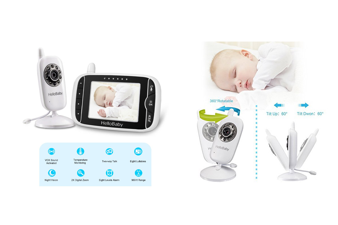 HelloBaby HB32 Wireless Video Baby Monitor with Digital Camera