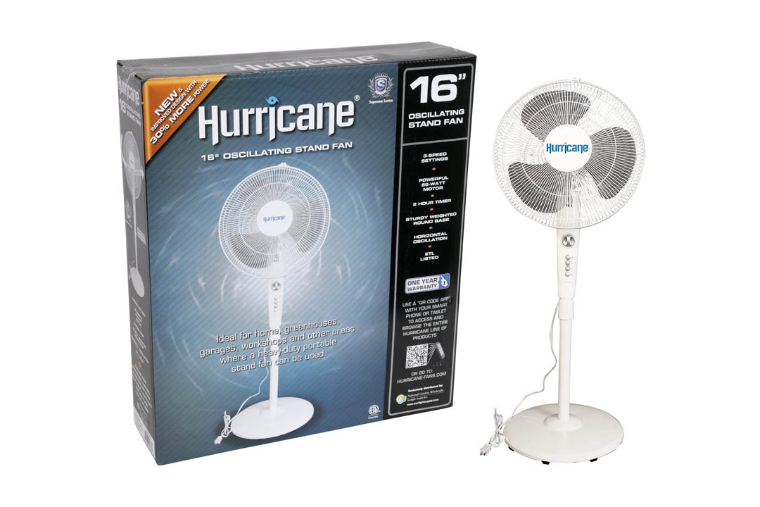 Hurricane Stand Fan - 16 Inch | Supreme Series |90 Degree Oscillation