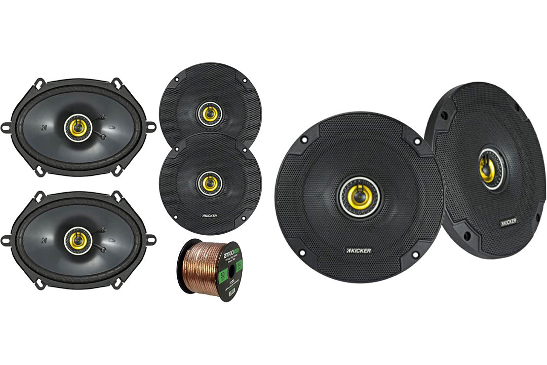 Car Speaker Set Combo Of 2 Kicker 40CS654 6.5" 600W