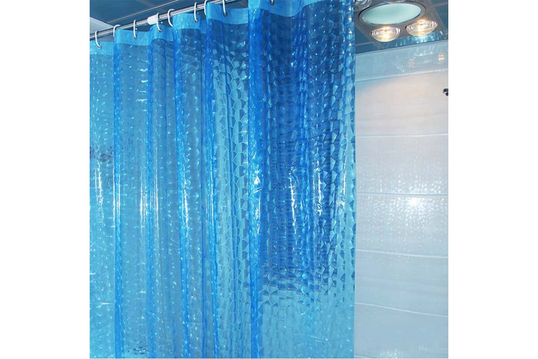 JBtek 3D Effect Bathroom Curtain 3D Water Cube Mold Curtain Shower Liner