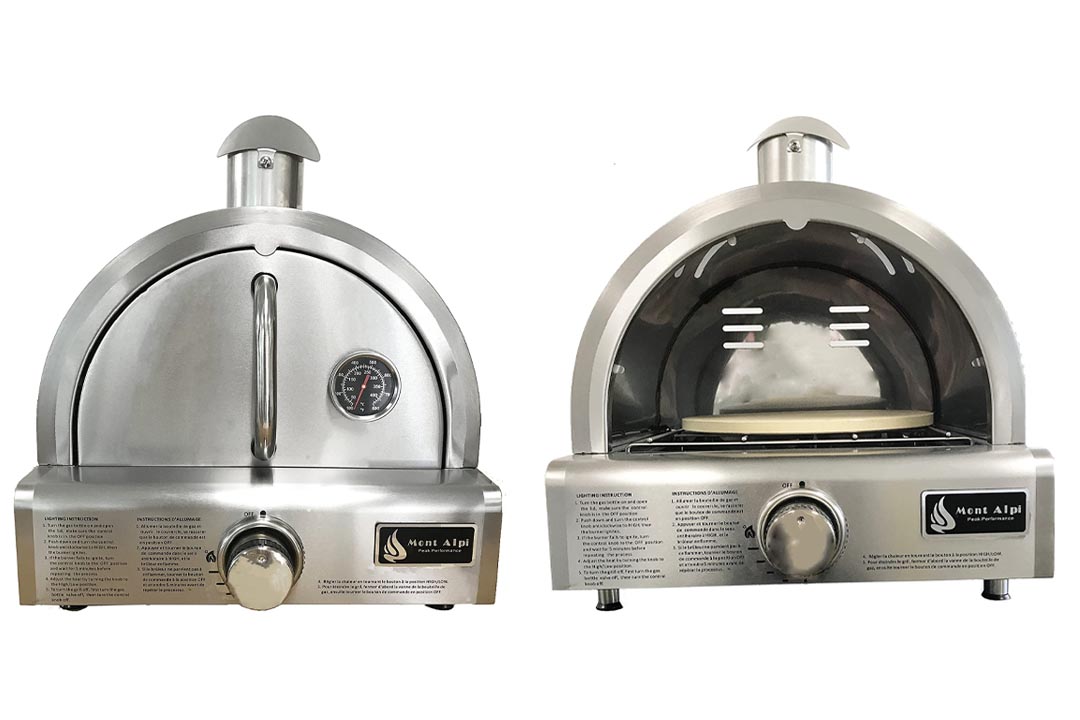 Mont Alpi MAPZ-SS Table Top Gas Pizza Oven