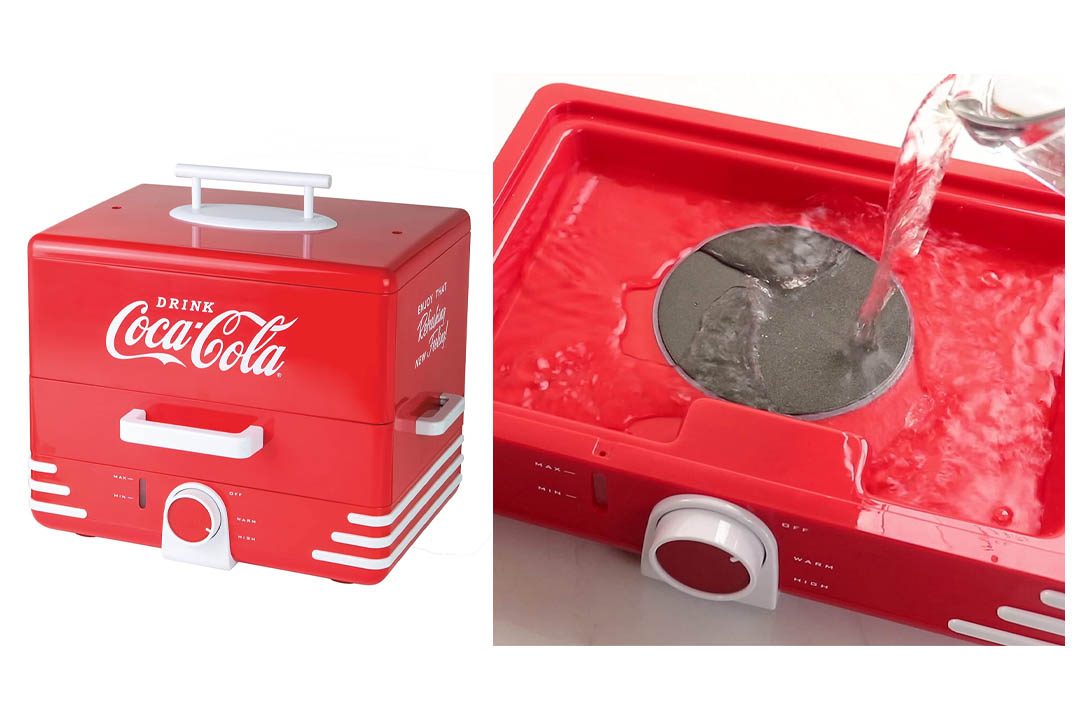 Nostalgia HDS248COKE Extra Large Coca-Cola Hot Dog Steamer