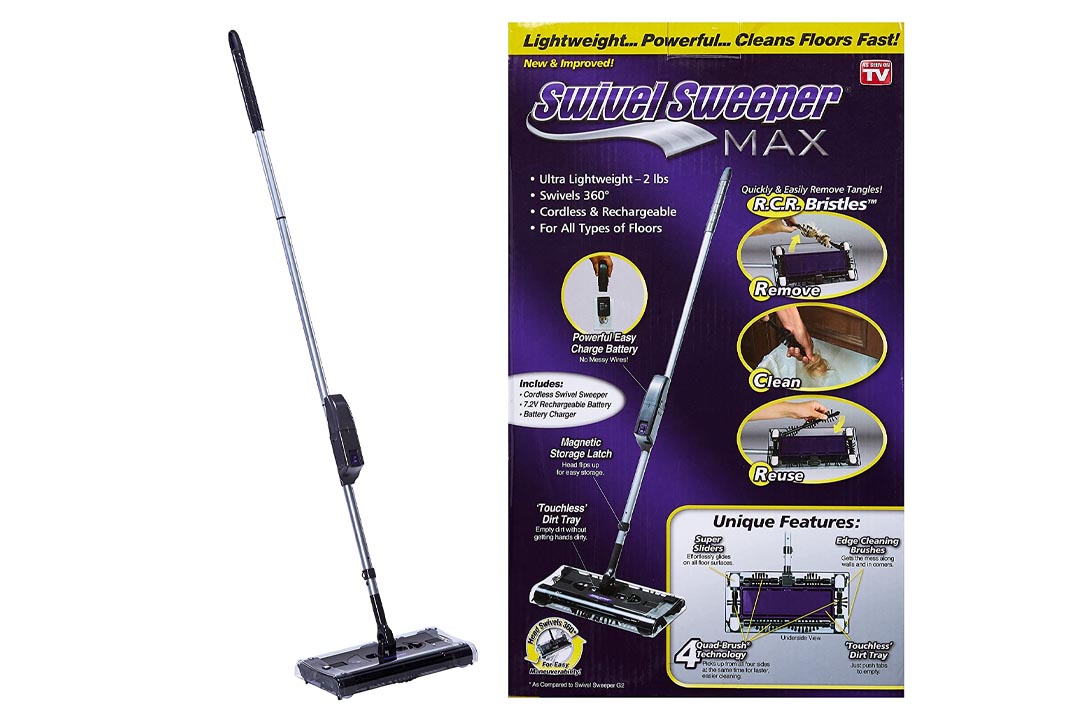 OnTel Products SWSMAX Max Cordless Swivel Sweeper