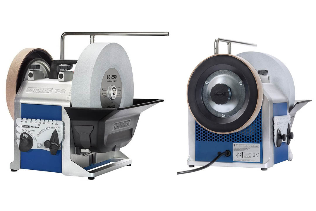 Tormek's TBC807 T8 Complete Sharpening System with a Scissor Jig