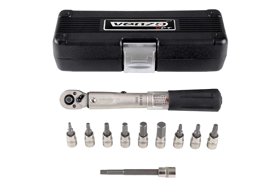 VENZO Bicycle Bike Torque Wrench Allen Key Tool Socket Set Kit