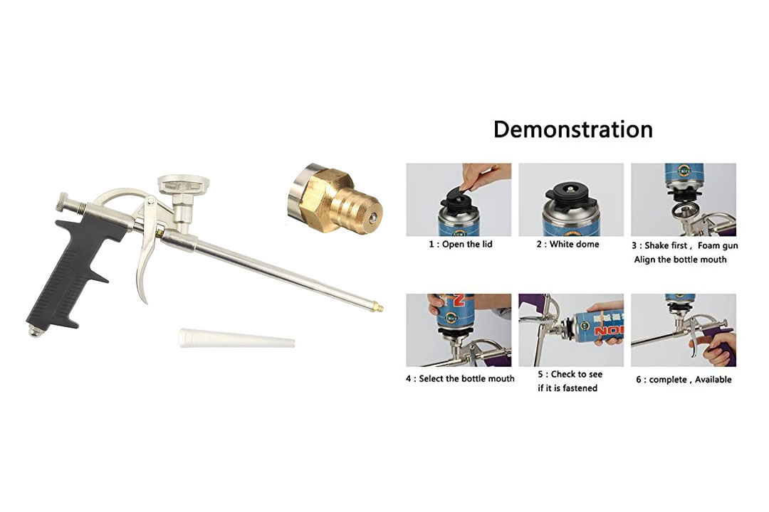 YXGOOD Caulking Gun, Industrial Metal Body Foam Spray Gun Caulk Gun