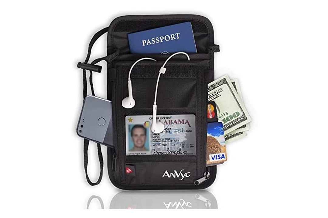 AnVyc Neck Wallet with RFID Blocking