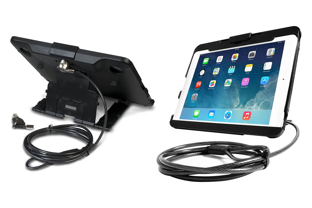 CTA Digital Anti-Theft Case with Built-In Stand with Foam Insert for iPad