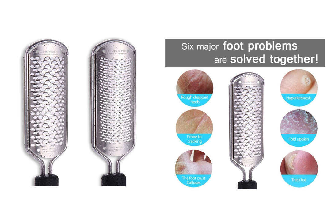 Comfy Mate -2 Blades Pedicure Foot File Rasp Feet Callus Shaver