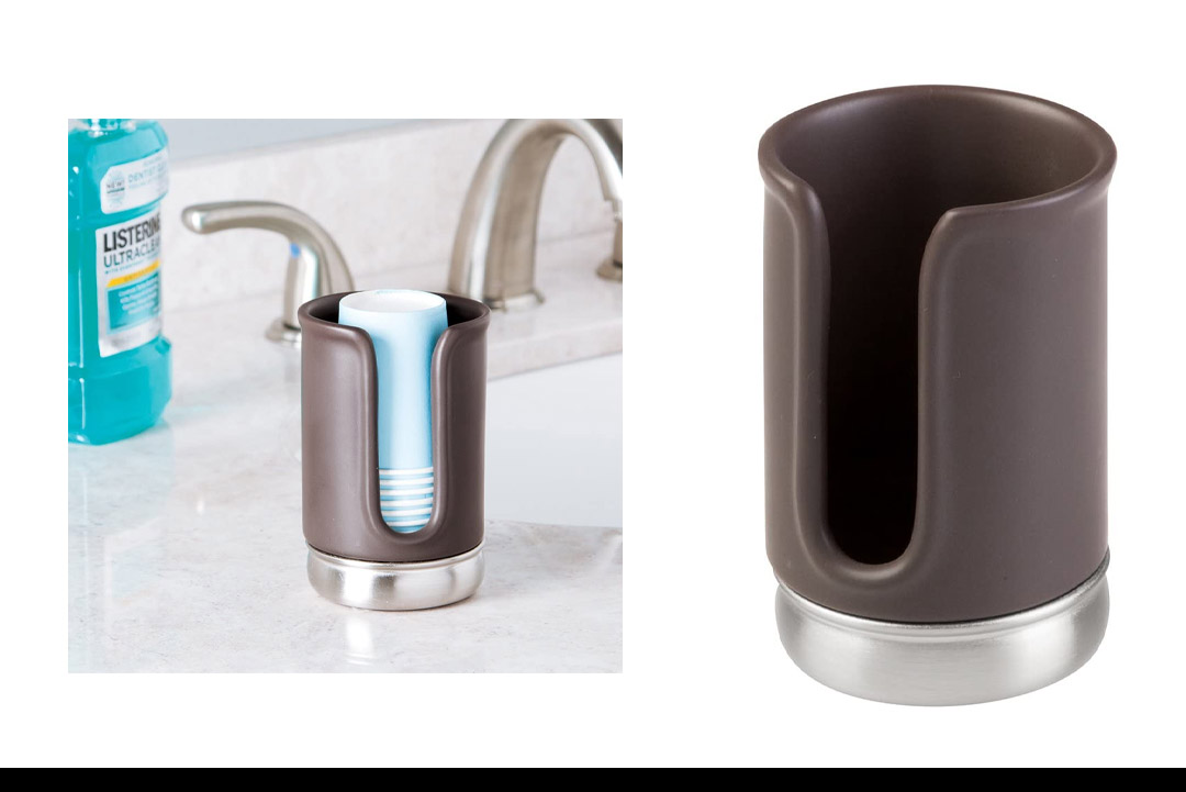 InterDesign York Disposable Bath Cup Dispenser