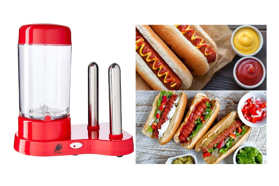 J-JATI Hot Dog Steamer Cooker Maker Machine HD556 RED