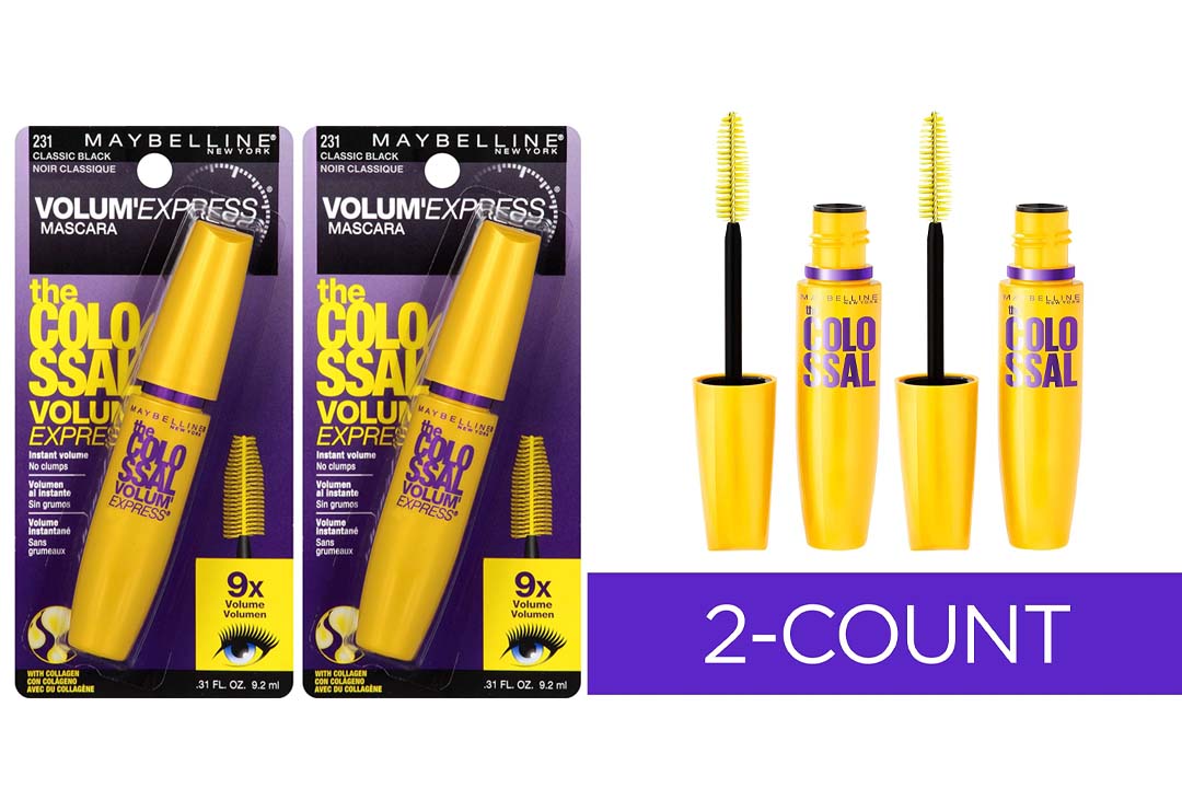 Maybelline New York Volum' Express The Colossal Washable Mascara Makeup