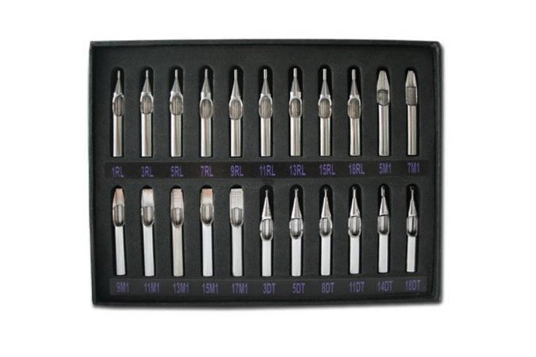 Tattoo Stainless Steel Tips Set