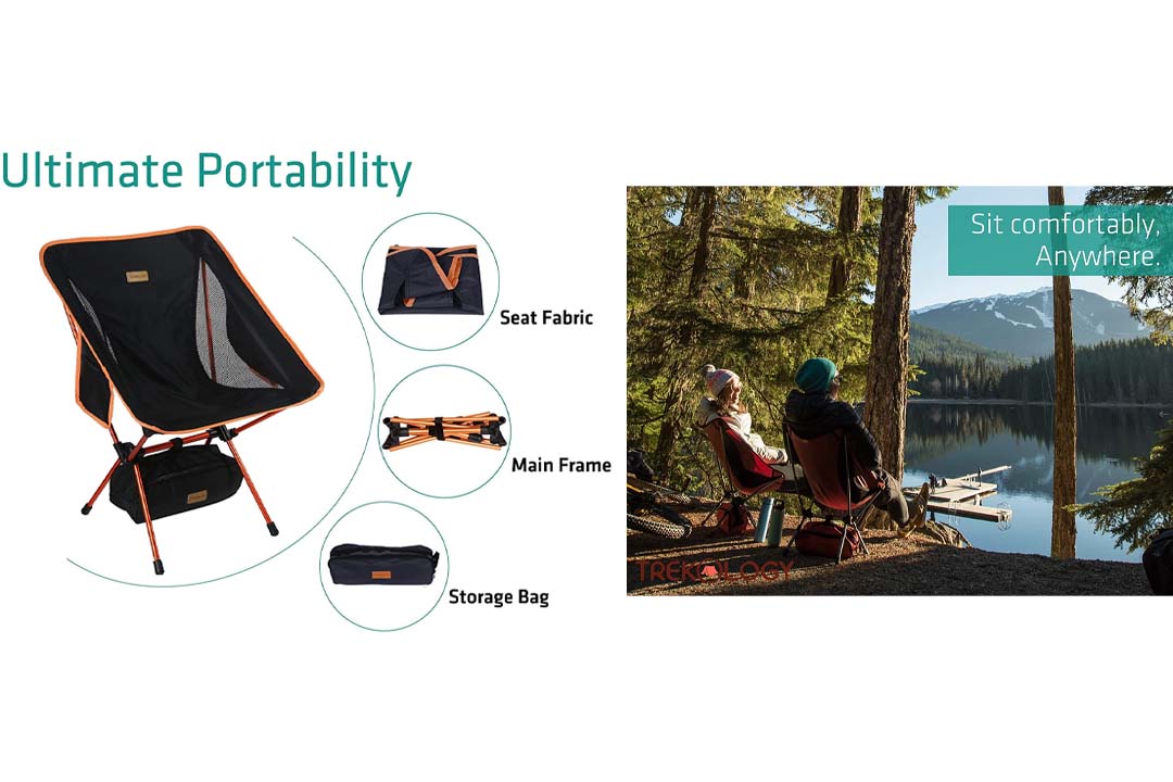 Trekology YIZI Go Portable Camping Chair Adjustable Height