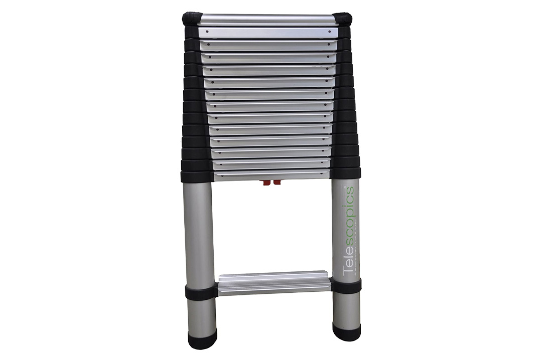 Wide Step Telescoping Extension Ladder