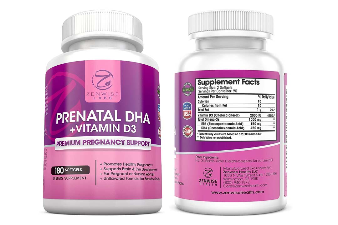 Zenwise Labs Prenatal DHA Vitamins
