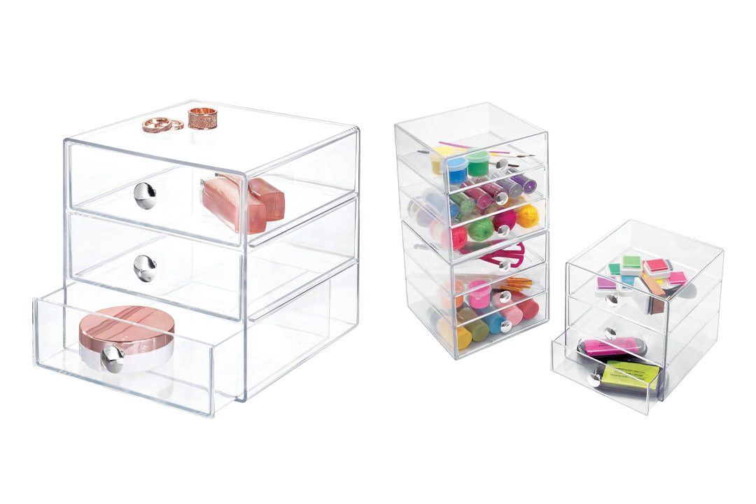 InterDesign 3 Drawer Storage Organizer for Cosmetics