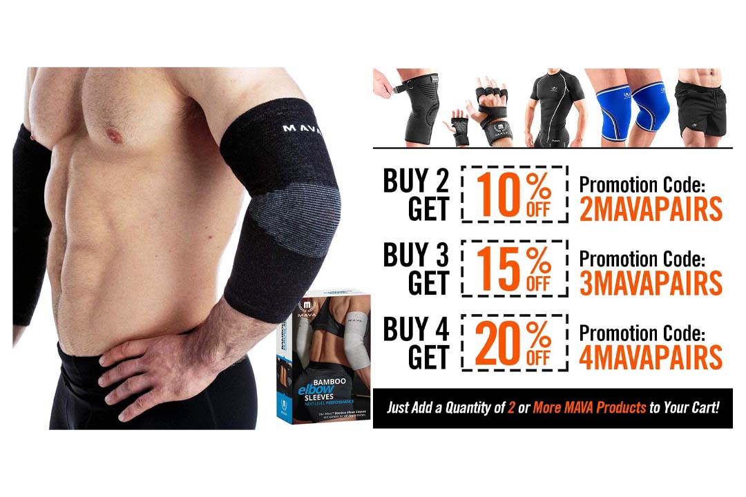 Mava Sports Elbow Sleeve Recovery Compression