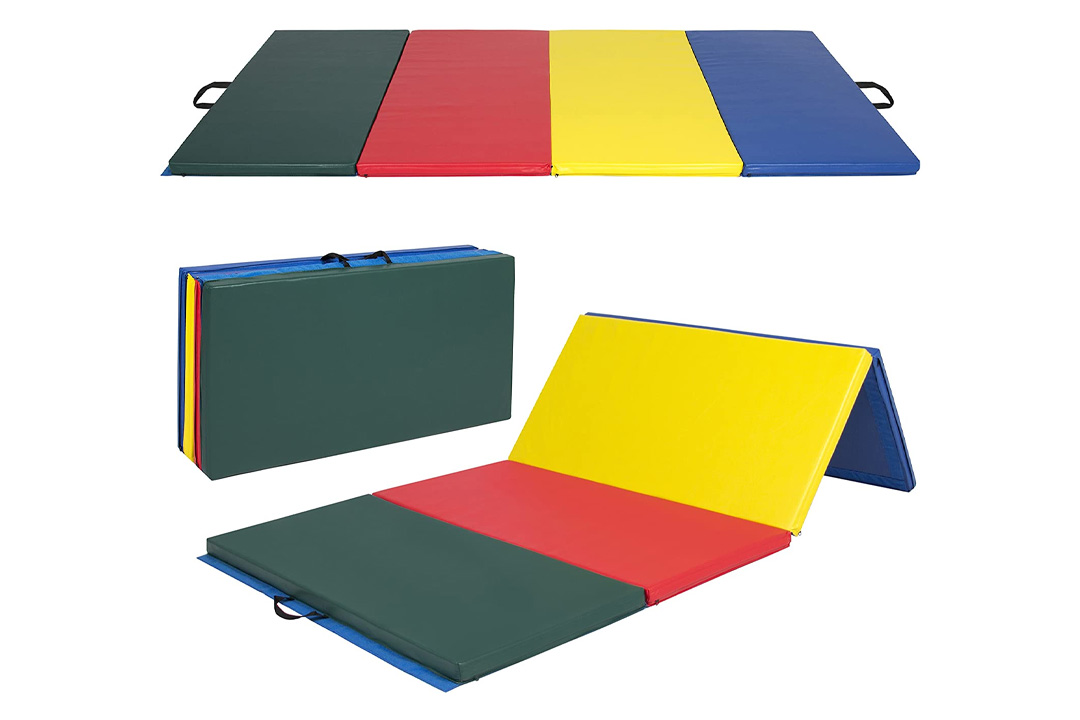 PU Leather Gymnastics Tumbling / Martial Arts Folding Mat